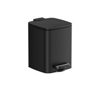 Small Steel Pedal Bathroom Bin, black / 23.9 x 19.3 x 25.5 cm