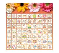 Small Stencils Set for Crafts, Reusable Painting Crafts Templates Include Journal Stencils Animals, Plants, Jungles, Father's Day, Mother's Day(Cartoon)