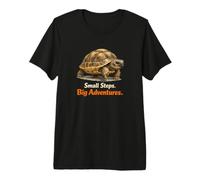 Small Steps Big Adventures: Marching Baby Tortoise Premium T-Shirt