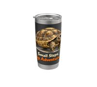 Small Steps Big Adventures: Marching Baby Tortoise Stainless Steel Insulated Tumbler