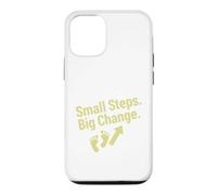 Small Steps Big Change Motivational Progress Quote Case for iPhone 12/12 Pro