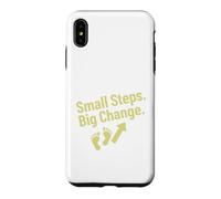 Small Steps Big Change Motivational Progress Quote Case for iPhone XS Max