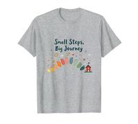 Small Steps, Big Journey: Inspiring Growth Path T-Shirt, Men, Heather Grey, XXL