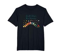 Small Steps, Big Journey: Inspiring Growth Path T-Shirt, Men's Big and Tall, Black, 3X Tall