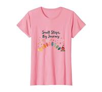 Small Steps, Big Journey: Inspiring Growth Path T-Shirt, Women, Pink, XXL