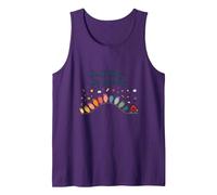 Small Steps, Big Journey: Inspiring Growth Path Tank Top, Men, Purple, L