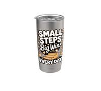 Small Steps Big Wins Every Day Special Ed Stainless Steel Insulated Tumbler