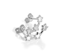 Small Sterling Silver Shooting Stars Stud Earrings