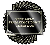 Small Stickers Aesthetic Decals, Beer Decor Cute Pattern Design for Inside Notebook | Window Removable Vinyl Keep Away from Fence Do Not Tease Dog(8X12CM)