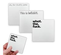 Small Sticky Notes, 3PCS Sticky Notes Set, Sticky Notes Novelty Office Supplies, Rude Posted Notes Desk Accessories Christmas Gifts, Funny Gifts for Friends Co-Workers Boss