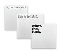 Small Sticky Notes, 3PCS Sticky Notes Set, What The Fuck Sticky Notes Novelty Office Supplies, Rude Posted Notes Desk Accessories Christmas Gifts, Funny Gifts for Friends Co-Workers Boss