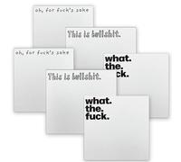 Small Sticky Notes, 6PCS Sticky Notes Set, Notes Novelty Office Supplies, Rude Posted Notes Desk Accessories Christmas Gifts, Funny Gifts for Friends Co-Workers Boss