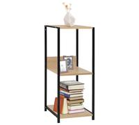 Small Straight Book Shelf Home Office Bookcase Cabinet Engineered Wood vidaXL