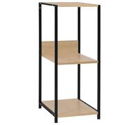 Small Straight Book Shelf Home Office Bookcase Cabinet Engineered Wood vidaXL