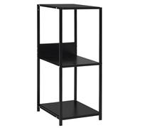 vidaXL Small Straight Book Shelf Black 33.5x39.6x79.7 cm Engineered Wood, Black