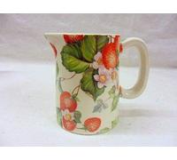 small strawberry mini cream Jug by Heron Cross Pottery