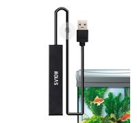 Small Submersible Aquarium Heater - Compact Turtle Heater, Adjustable Fish Tank Heater | Aluminum Alloy Long-lasting Precise Temperature Control, Ideal For Tropical Fish, Turtles, Water Plants