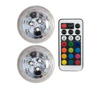 Small Submersible LED Light - Waterproof Fountain Light | Color Battery Powered Fountain Light, Flameless Underwater Lights with Remote Control for Aquarium, Swimming Pool