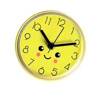 Small Suction Cup Clock Bathroom Wall Anti-Fog Design Shower Kitchen Office Time Management Kitchen Bathroom