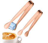 Small Sugar Tongs, Set of 2 Stainless Steel Serving Tongs, Metal Cocktail Tongs, for Lemon Slices, Home Bartenders, Tea Drinkers, Bakers, Restaurants, Hotels, Clubs