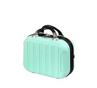 Small Suitcase 14 Inch Cosmetic Case Small Tote Bag Portable Travel Suitcase Toiletry Bag Travel Women's Storage Box(Light Green)