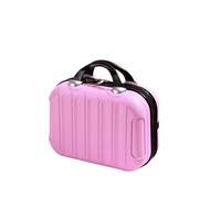Small Suitcase 14 Inch Cosmetic Case Small Tote Bag Portable Travel Suitcase Toiletry Bag Travel Women's Storage Box(Pink)