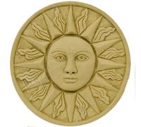 Small Sun Wall Plaque-Garden Ornament-Wall Hanging-Sculpture-Stone-Sundial