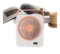 Small Table Fan - Ultra Quiet Rechargeable | 360° Speed Rotation | SEMBLED CHEMINE SETTE STEMILLE PORTABLE FOR THING AND TRAVEL | Variable Tilt | Mini Electric Ultra-