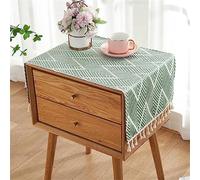 Small Tablecloth Square Cotton Tassel Bedside Table Cover Dust-Proof Washable Table Cloth，Dust-Proof Washable Table Cover For Night Table Tabletop Decoration For Boho Party Decorations