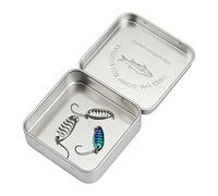 Small Tackle Box | Portable Iron Organizer Fish Hook Case - Small Tackle Boxes for Fishing | for Freshwater Gear Hardware Tool Saltwater Boat Man Boy