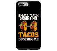 Small Talk Drains Me Tacos Sustain Me Food Introvert Graphic Case for iPhone 7 Plus/8 Plus