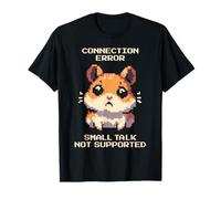 Small Talk Error | Introvert Pixel Art, Social Battery Low T-Shirt