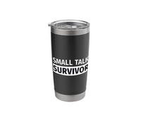 Small Talk Survivor Funny Introvert Quote Design Stainless Steel Insulated Tumbler
