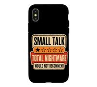 Small Talk Total Nightmare Would Not Recommend Case for iPhone X/XS