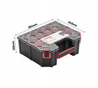(Small Tall - boxes+dividers) Tager DIY Storage Organiser Compartment Parts Cabinet Screws Carry Case Tool Box