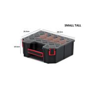 (Small Tall) Tager DIY Storage Organiser Compartment Parts Cabinet Screws Carry Case Tool Box