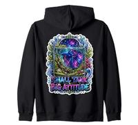 Small Tank Big Attitude Celestial Betta Aquarium Fish Zip Hoodie