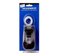 Small Tape Dispenser Heavy Duty Desktop Office SELLOTAPE CELLOTAPE Pack Holder (Black)