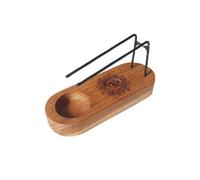 Small Teak Wood Palo Santo Heater - Yin & Yang Design For Tranquility