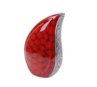 Small Teardrop Cremation Urn for Ashes,Funeral Memorial 8" Child Teardrop Medium Urn (Red Clouded)