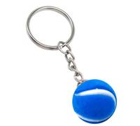 Small Tennis Ball Keychain - 3D Realistic Sport Pendant, High-Visibility Felt Texture Keyring, Sturdy Zinc Alloy Loop, Precision Sphere Model, for Sports Party Favors Athletic Gear