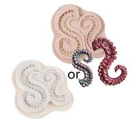 Small Tentacles Silicone Mold Special Shape Chocolate Gumpaste Kitchen Cake Baking Fondant Mold for Adults Silicone Tentacle Molds