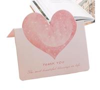 Small Thank You Cards - China Valentine Card, Fresh Teacher's Day Greeting Cards for Men Women, Chinese Blessing Card for Valentine's Day
