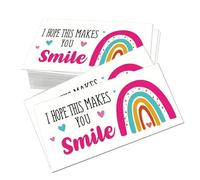 Small Thank You Cards - 'I Hope This Makes You Smile' Multifunction Cards, Quick Dry Cute Cards, Portable Thank You Cards for Small Store