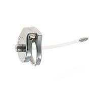 Small Thickened Stainless Steel Flat Chastity Lock with Hollow Catheter Chastity Device, Male Abstinence Large Chastity Cage Wearable Penis Cage Sex Toy