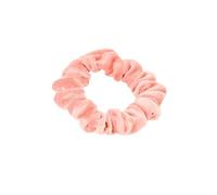 Small Thin Velvet Feel Elastic Scrunchie Bobble Elasticated Hair Band (Blush)