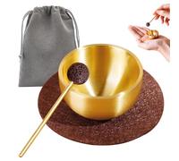 Small Tibetan Singing Bowl, Mini Meditation Bowl with Mallet, Singing Bowl Set Ideal for Yoga, Meditation, Mindfulness, Relaxation, Stress Reduction