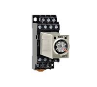 Small time relay power on delay control 1S/5S/10S/30S/60S/3M 14-pin AC220V 4NO+4NC with base H3Y-4-C(H3Y-4-C 30S base)