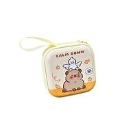Small Tinplate Coin Holder with Capybara Print Practical Metal Change Container for Everyday Use Travel Or Shopping Children's Coin Box