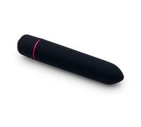 Small Tiny Bullet Rod Toys for Back Neck Massage 10 Quiet Frequency Strong Power Handheld Love Eggs Mini Bullet for Women (Black)
